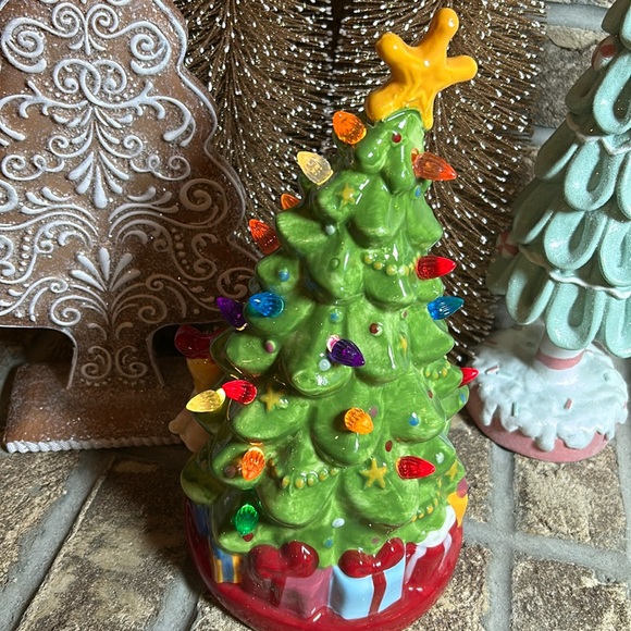 NEW! Vintage Inspired Lighted Ceramic Grinch Max & Cindy Lou Who Christmas Tree - Picture 7 of 9